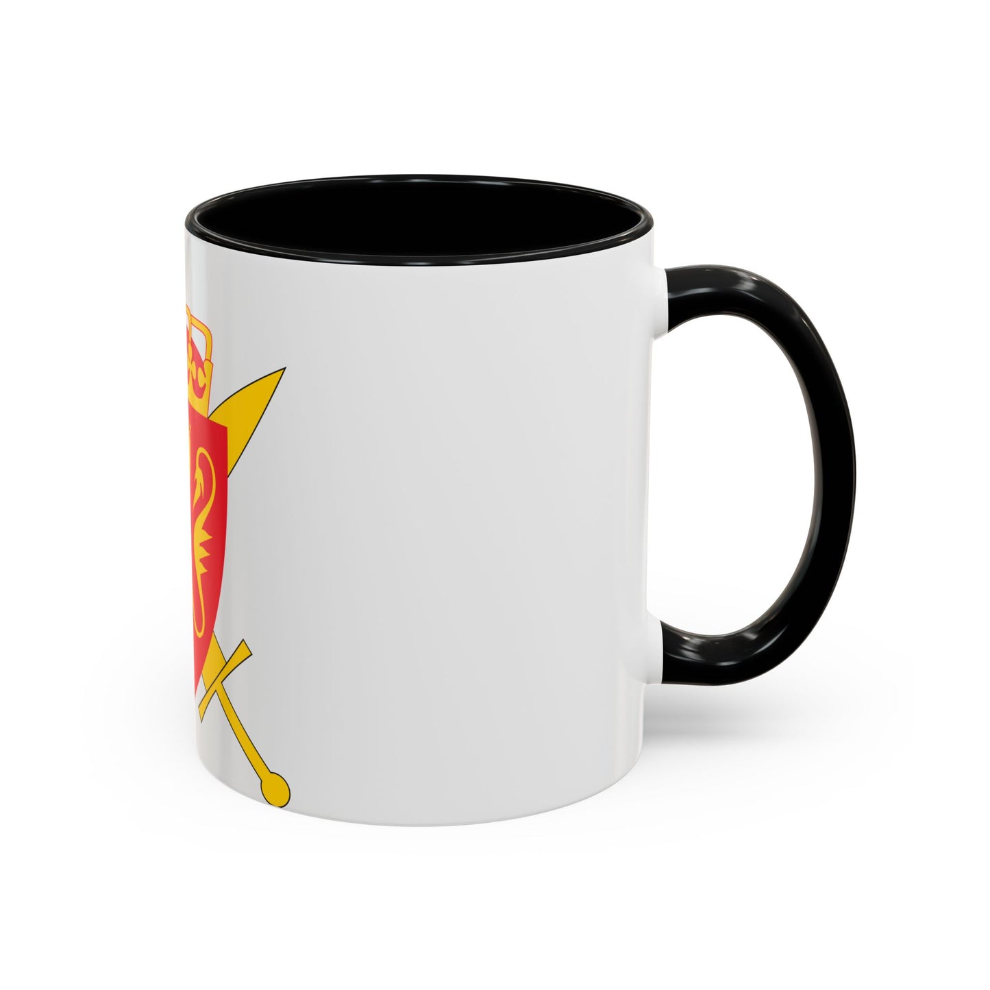 Coat of arms of the Norwegian Armed Forces - Accent Coffee Mug