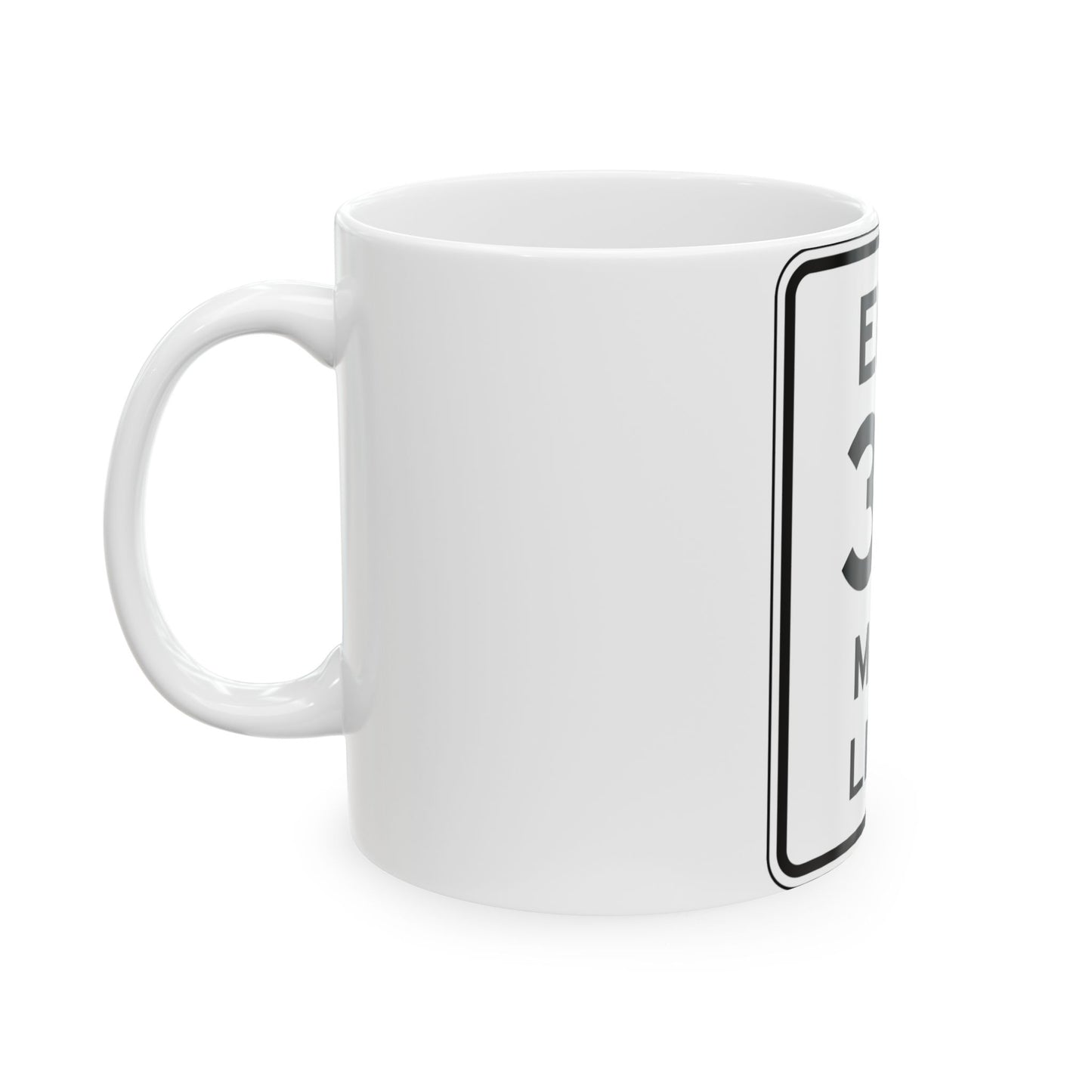 NYSDOT NYR2-11 (New York) (Road Sign) White Coffee Mug