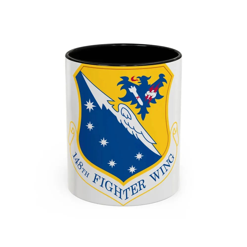 148th Fighter Wing (U.S. Air Force) Accent Coffee Mug 11oz Black - Go Mug Yourself