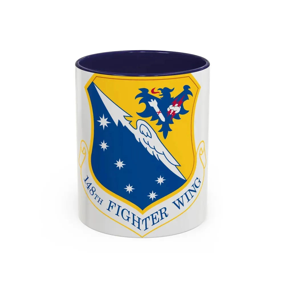 148th Fighter Wing (U.S. Air Force) Accent Coffee Mug 11oz Navy - Go Mug Yourself