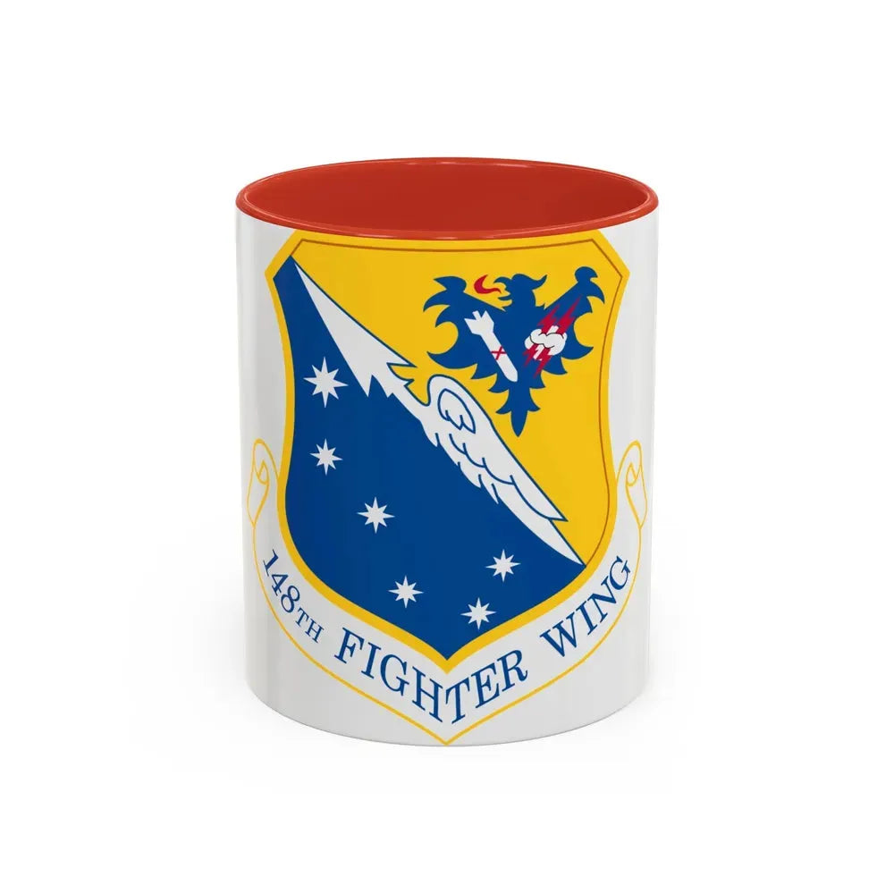 148th Fighter Wing (U.S. Air Force) Accent Coffee Mug 11oz Red - Go Mug Yourself