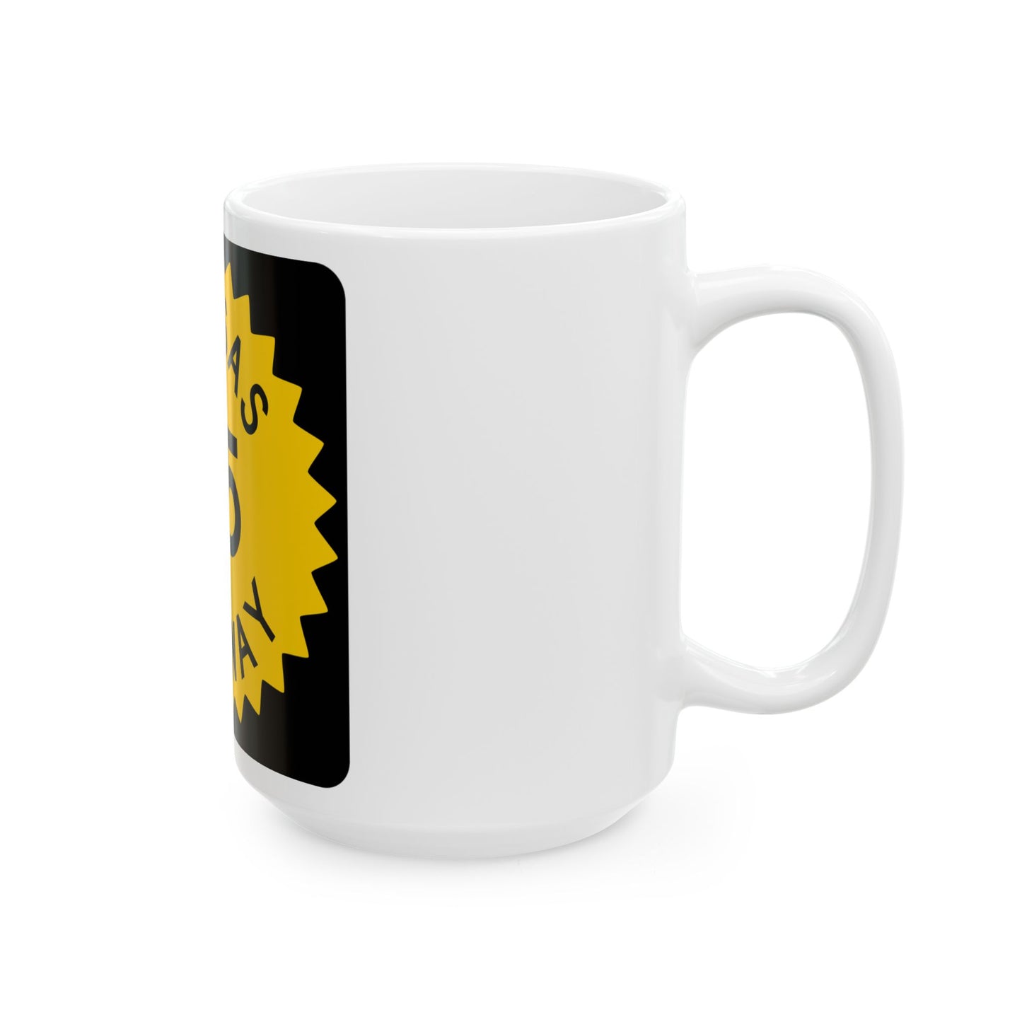 K-35 1948 (Kansas) (Road Sign) White Coffee Mug