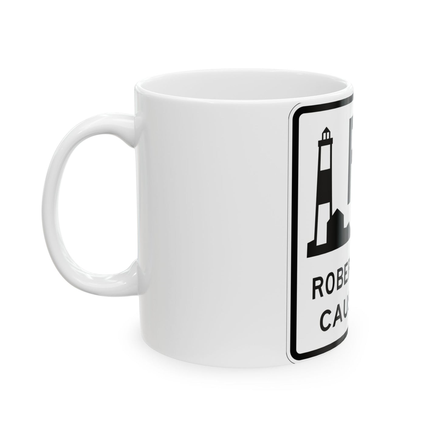 Robert Moses Cswy Shield (New York) (Road Sign) White Coffee Mug