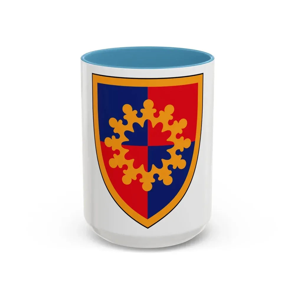 149th Maneuver Enhancement Brigade (U.S. Army) Accent Coffee Mug 15oz Light Blue - Go Mug Yourself