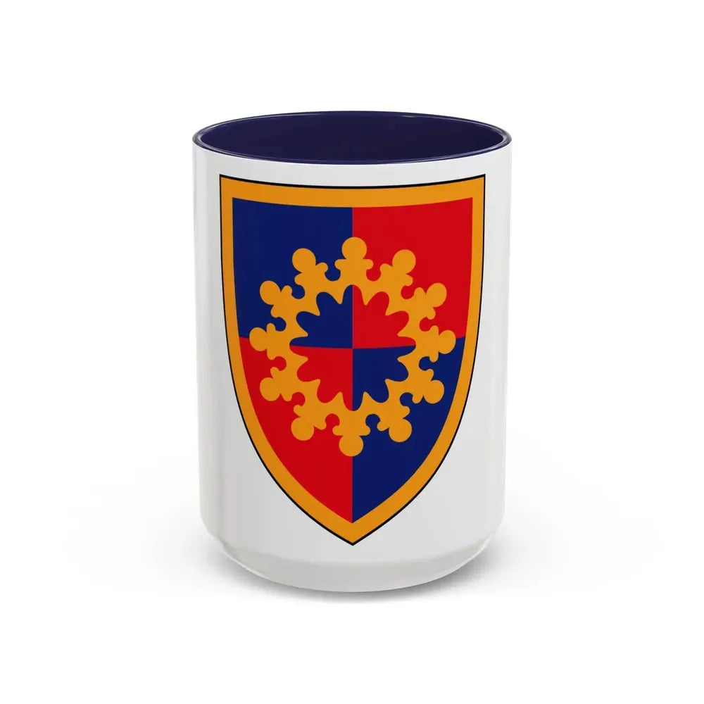 149th Maneuver Enhancement Brigade (U.S. Army) Accent Coffee Mug 15oz Navy - Go Mug Yourself