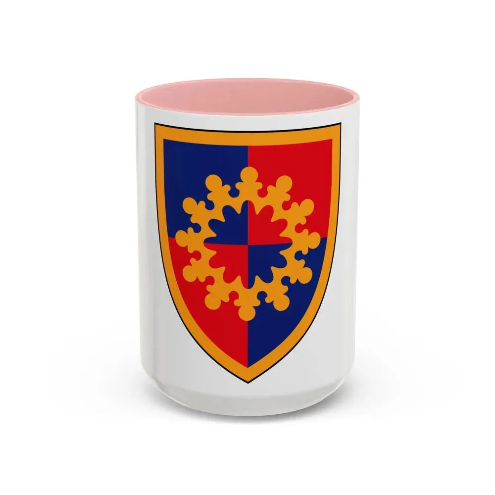 149th Maneuver Enhancement Brigade (U.S. Army) Accent Coffee Mug 15oz Pink - Go Mug Yourself