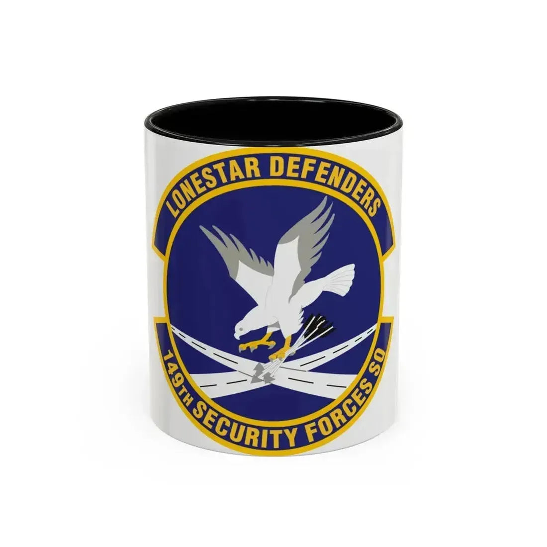 149th Security Forces Squadron (U.S. Air Force) Accent Coffee Mug 11oz Black - Go Mug Yourself