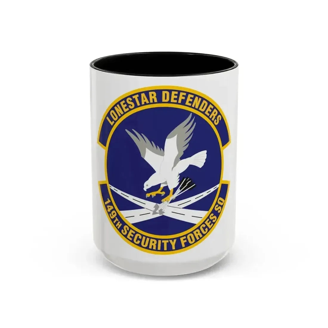 149th Security Forces Squadron (U.S. Air Force) Accent Coffee Mug 15oz Black - Go Mug Yourself