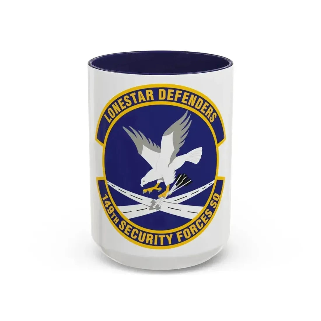 149th Security Forces Squadron (U.S. Air Force) Accent Coffee Mug 15oz Navy - Go Mug Yourself