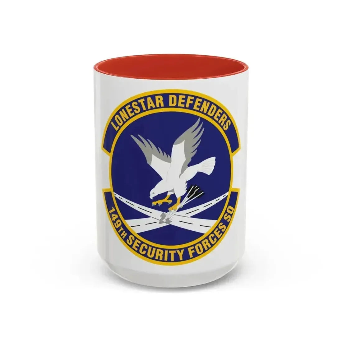 149th Security Forces Squadron (U.S. Air Force) Accent Coffee Mug 15oz Red - Go Mug Yourself