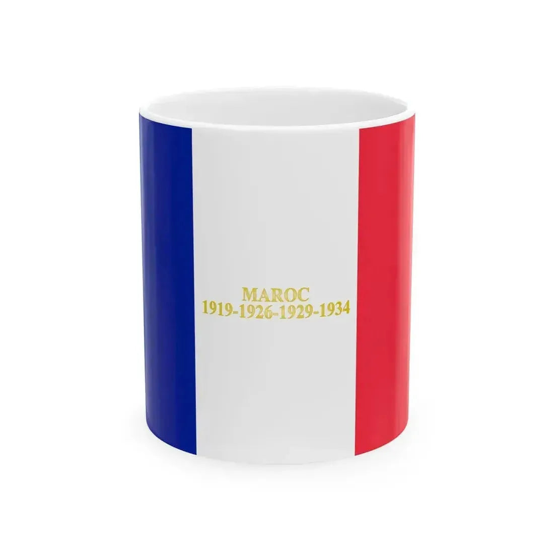 14e regiment de tirailleurs algeriens - drapeau (France) White Coffee Mug 11oz - Go Mug Yourself
