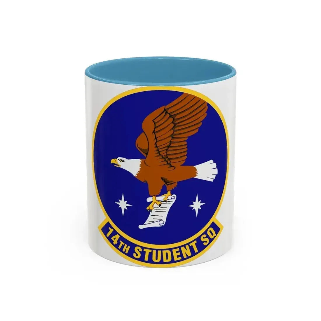 14th Student Squadron (U.S. Air Force) Accent Coffee Mug 11oz Light Blue - Go Mug Yourself