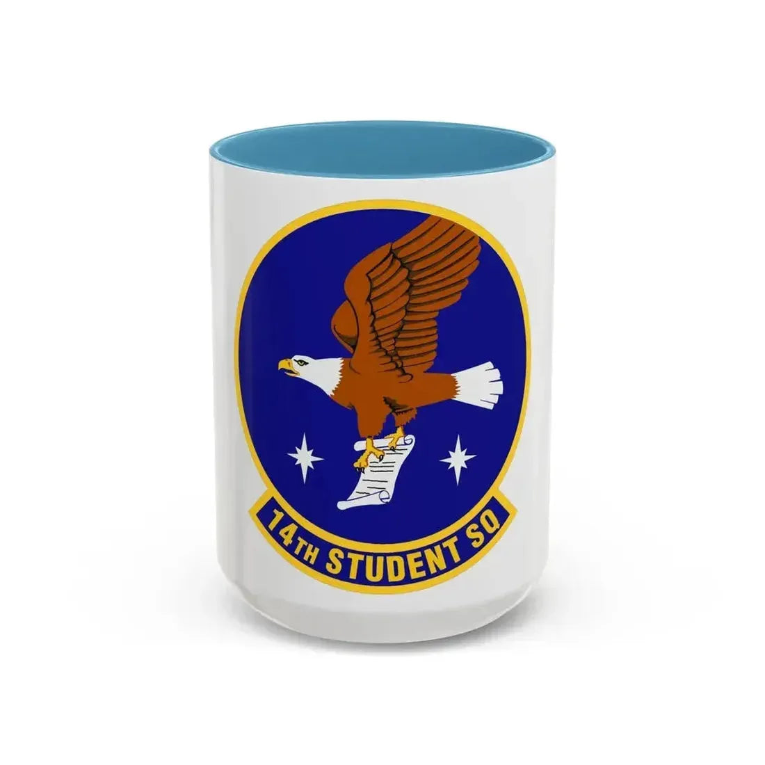 14th Student Squadron (U.S. Air Force) Accent Coffee Mug 15oz Light Blue - Go Mug Yourself