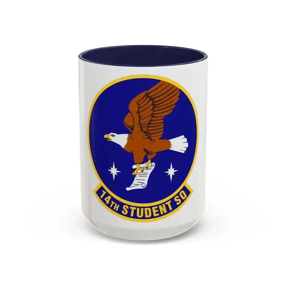 14th Student Squadron (U.S. Air Force) Accent Coffee Mug 15oz Navy - Go Mug Yourself