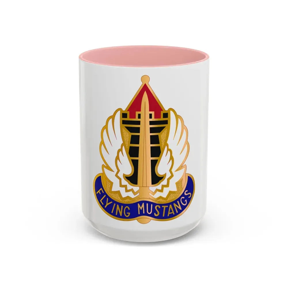 15 Aviation Group (U.S. Army) Accent Coffee Mug 15oz Pink - Go Mug Yourself