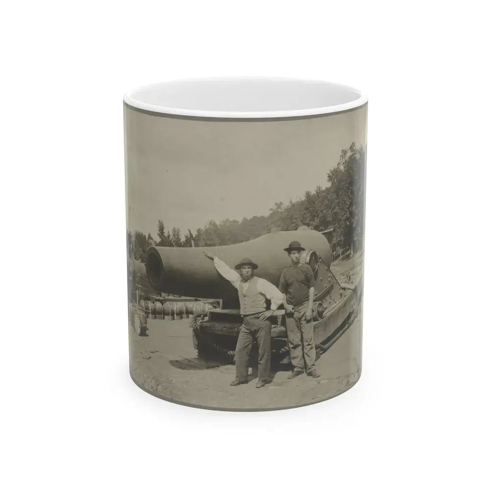 15 In. Gun Near Wash., D.C. Aug. 1865 (U.S. Civil War) White Coffee Mug 11oz - Go Mug Yourself