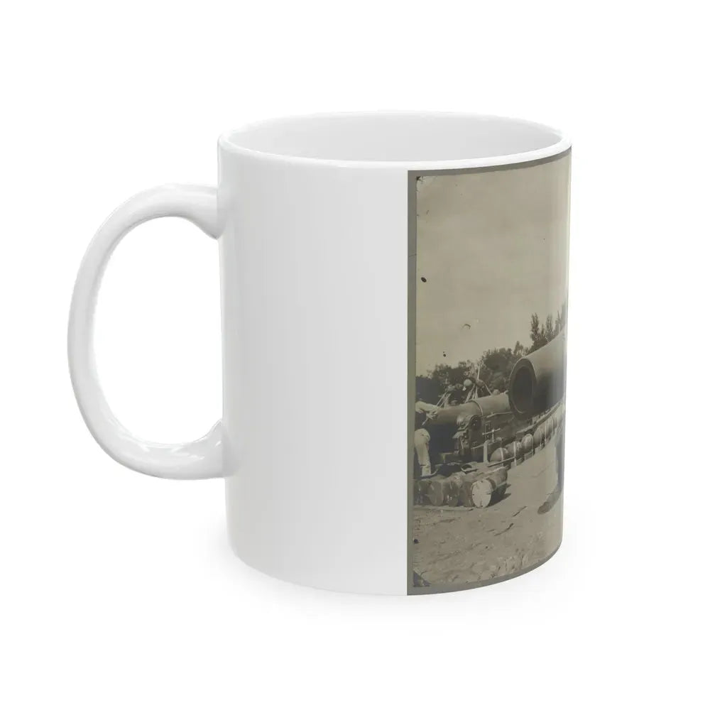 15 In. Gun Near Wash., D.C. Aug. 1865 (U.S. Civil War) White Coffee Mug - Go Mug Yourself