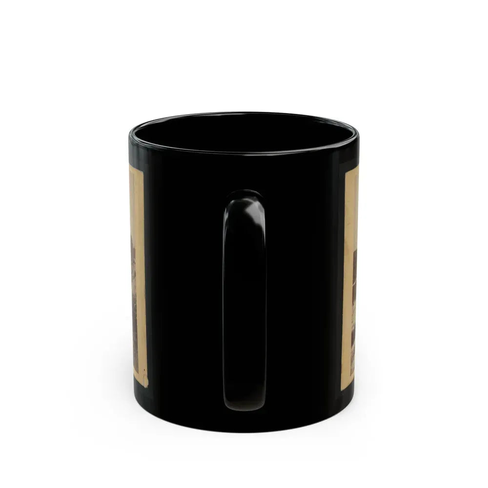 15-Inch (I.E. 13-Inch) Mortar, Dictator In The Works In Front Of Petersburg, Va. View From The North, September 1, 1864 (U.S. Civil War) Black Coffee Mug - Go Mug Yourself