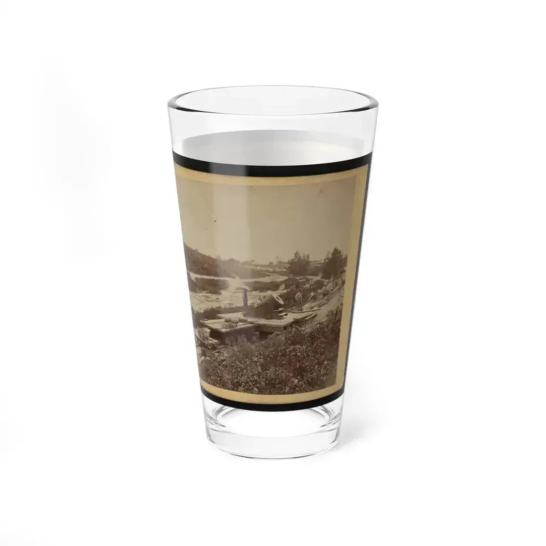 15-Inch (I.E. 13-Inch) Mortar, Dictator In The Works In Front Of Petersburg, Va. View From The North, September 1, 1864 (U.S. Civil War) Pint Glass 16oz - Go Mug Yourself