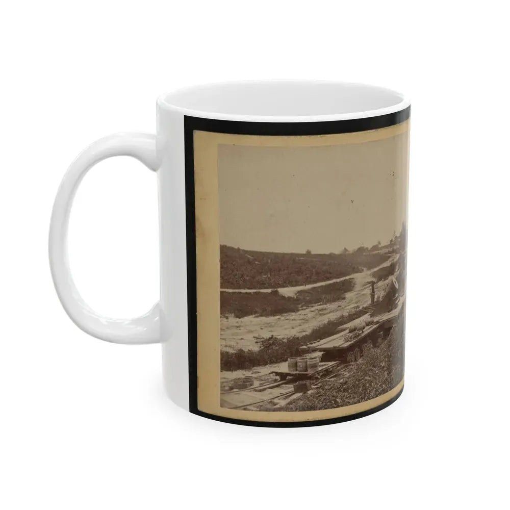 15-Inch (I.E. 13-Inch) Mortar, Dictator In The Works In Front Of Petersburg, Va. View From The North, September 1, 1864 (U.S. Civil War) White Coffee Mug - Go Mug Yourself