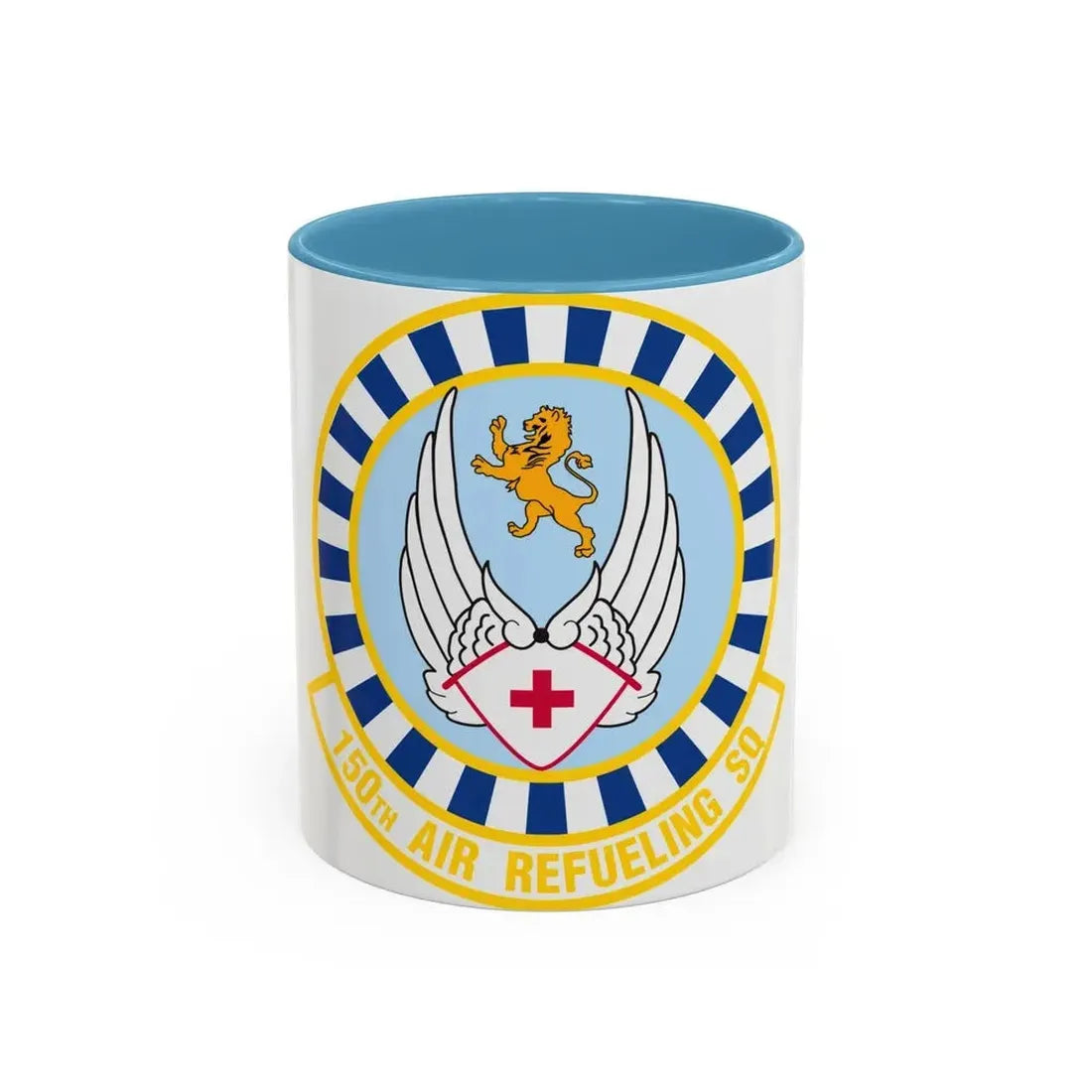 150 Air Refueling Squadron (U.S. Air Force) Accent Coffee Mug 11oz Light Blue - Go Mug Yourself