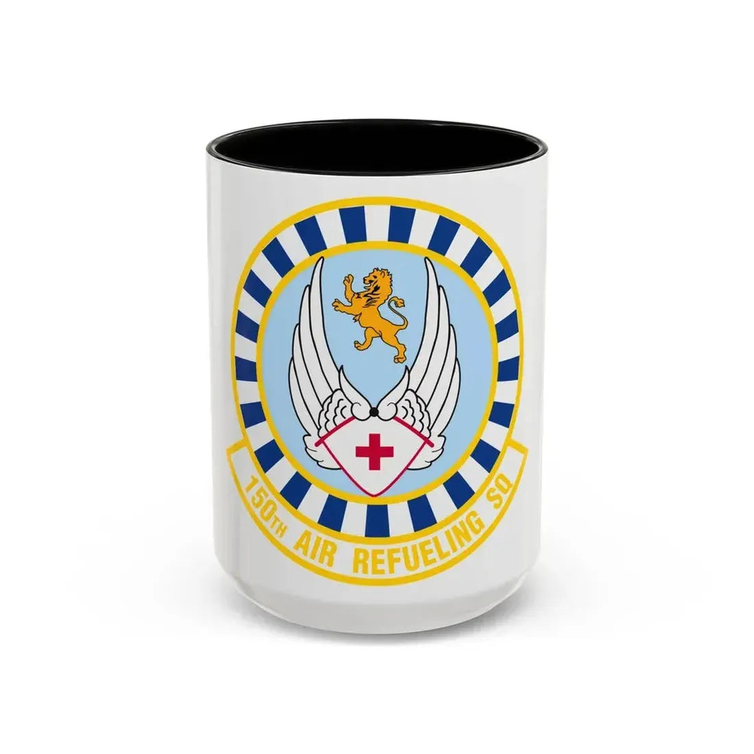 150 Air Refueling Squadron (U.S. Air Force) Accent Coffee Mug 15oz Black - Go Mug Yourself