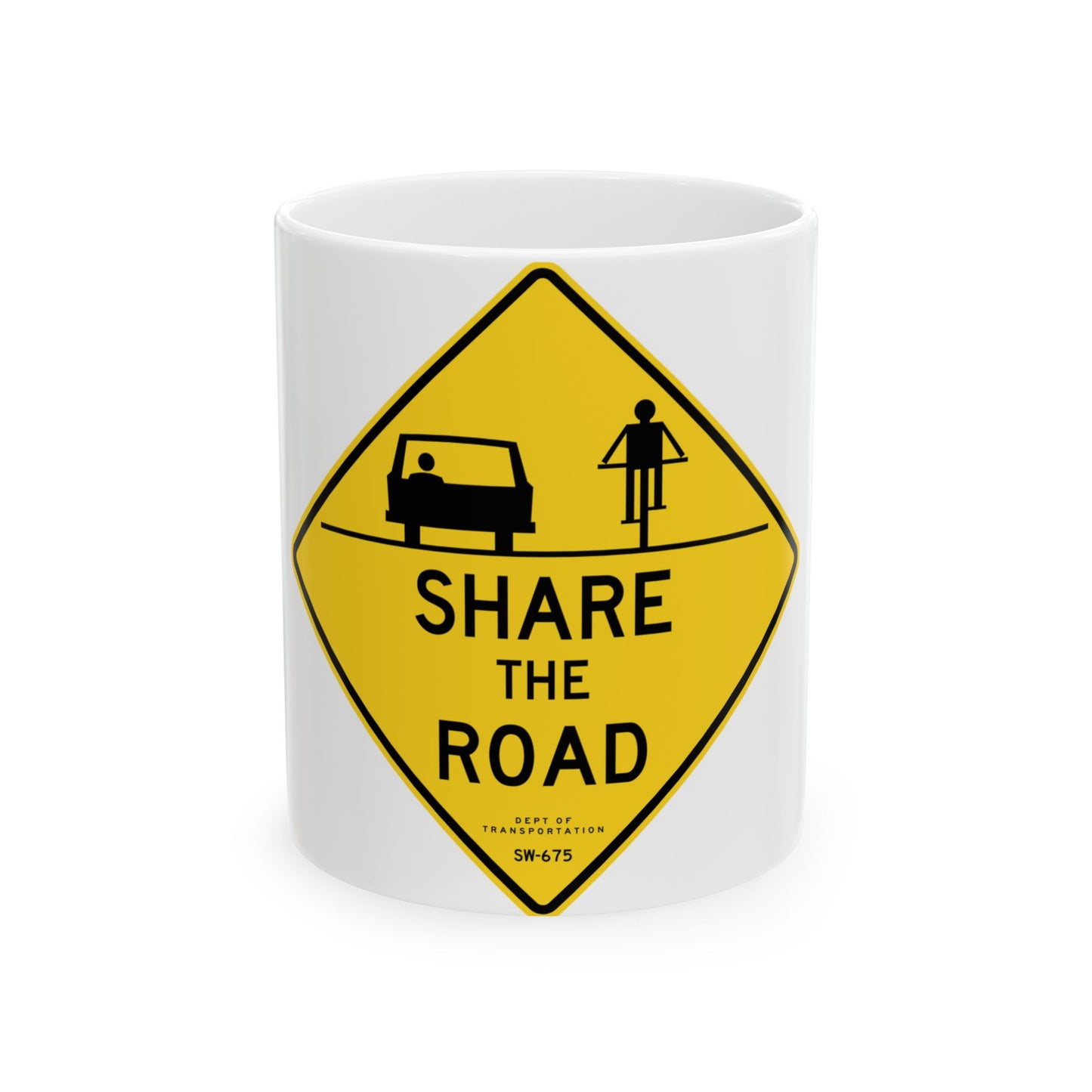 NYCDOT SW-675 (New York) (Road Sign) White Coffee Mug