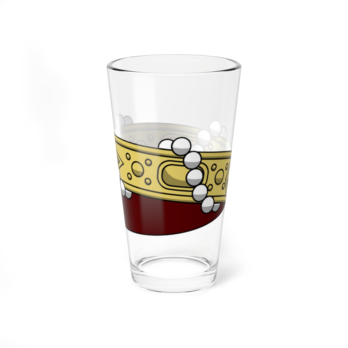 Crown of italian baron corona normale (Italy) (Coat of Arms) Pint Glass 16oz