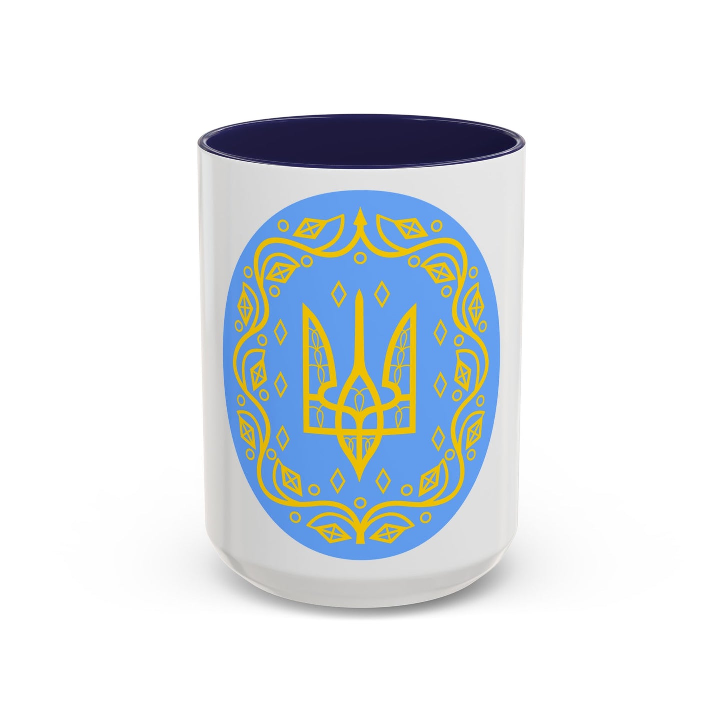 Coat of arms of Ukrainian People's Republic 2 - Accent Coffee Mug