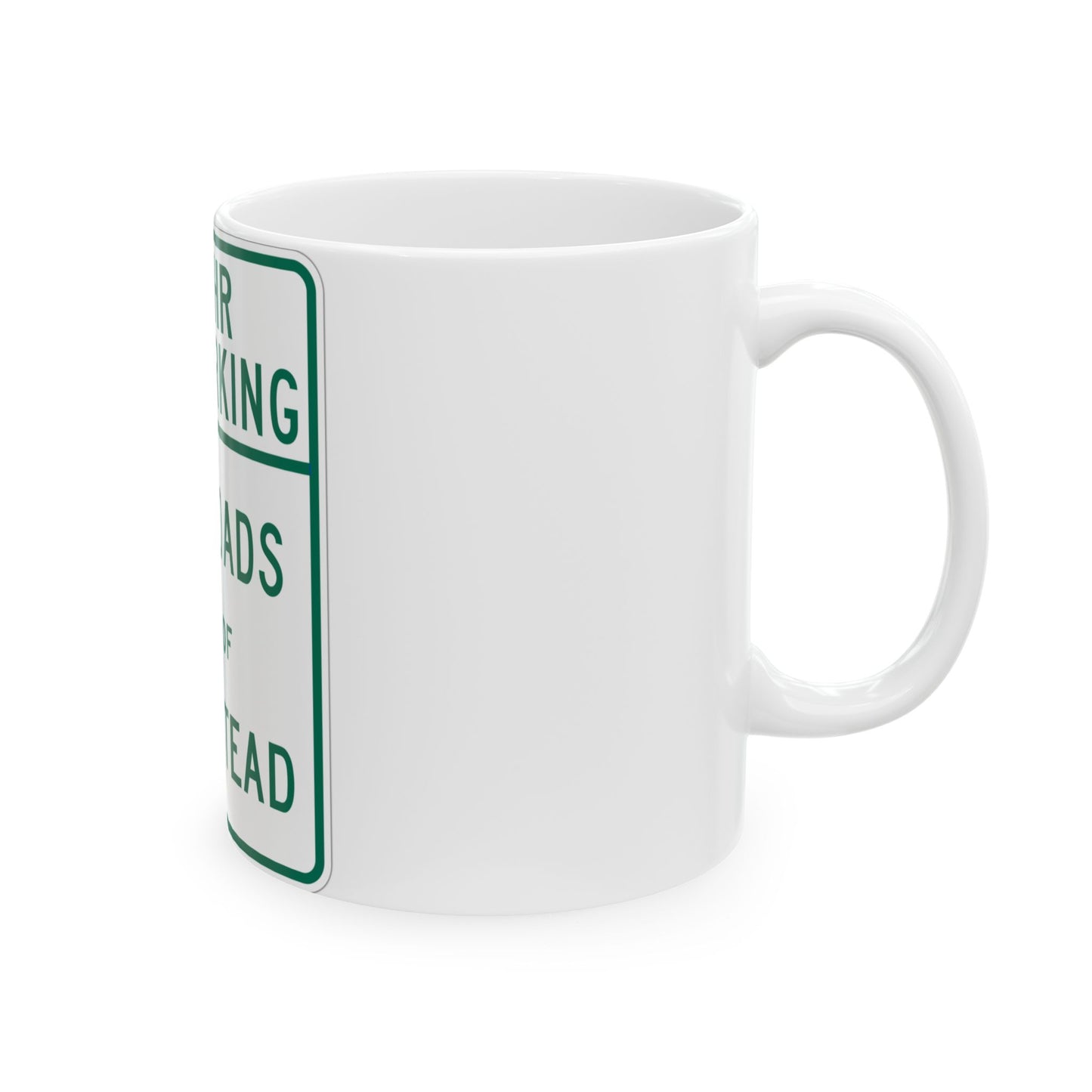 NYSDOT NYP2-8 (New York) (Road Sign) White Coffee Mug