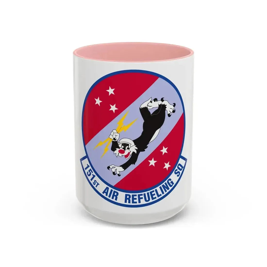 151 Air Refueling Squadron (U.S. Air Force) Accent Coffee Mug 15oz Pink - Go Mug Yourself