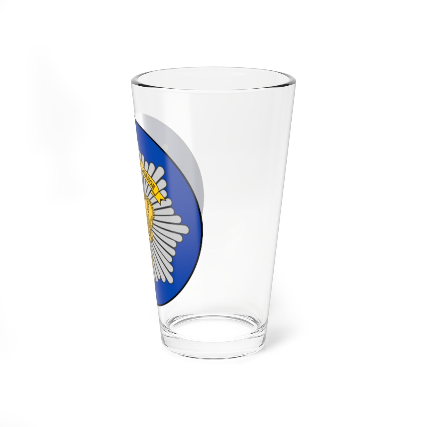 Emblem for the Danish Royal Life Guards III Battalion (Denmark) (Coat of Arms) Pint Glass 16oz