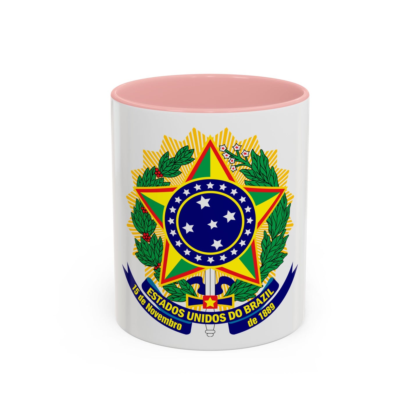 Coat of arms of the United States of Brazil - Accent Coffee Mug
