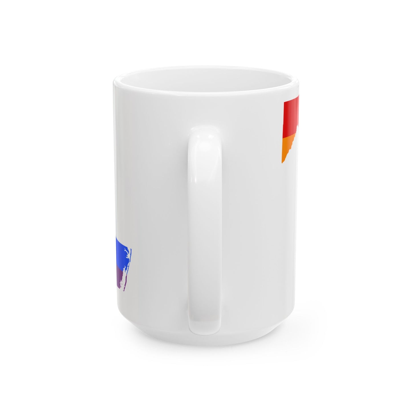 LGBT flag map of Maryland (United States) White Coffee Mug