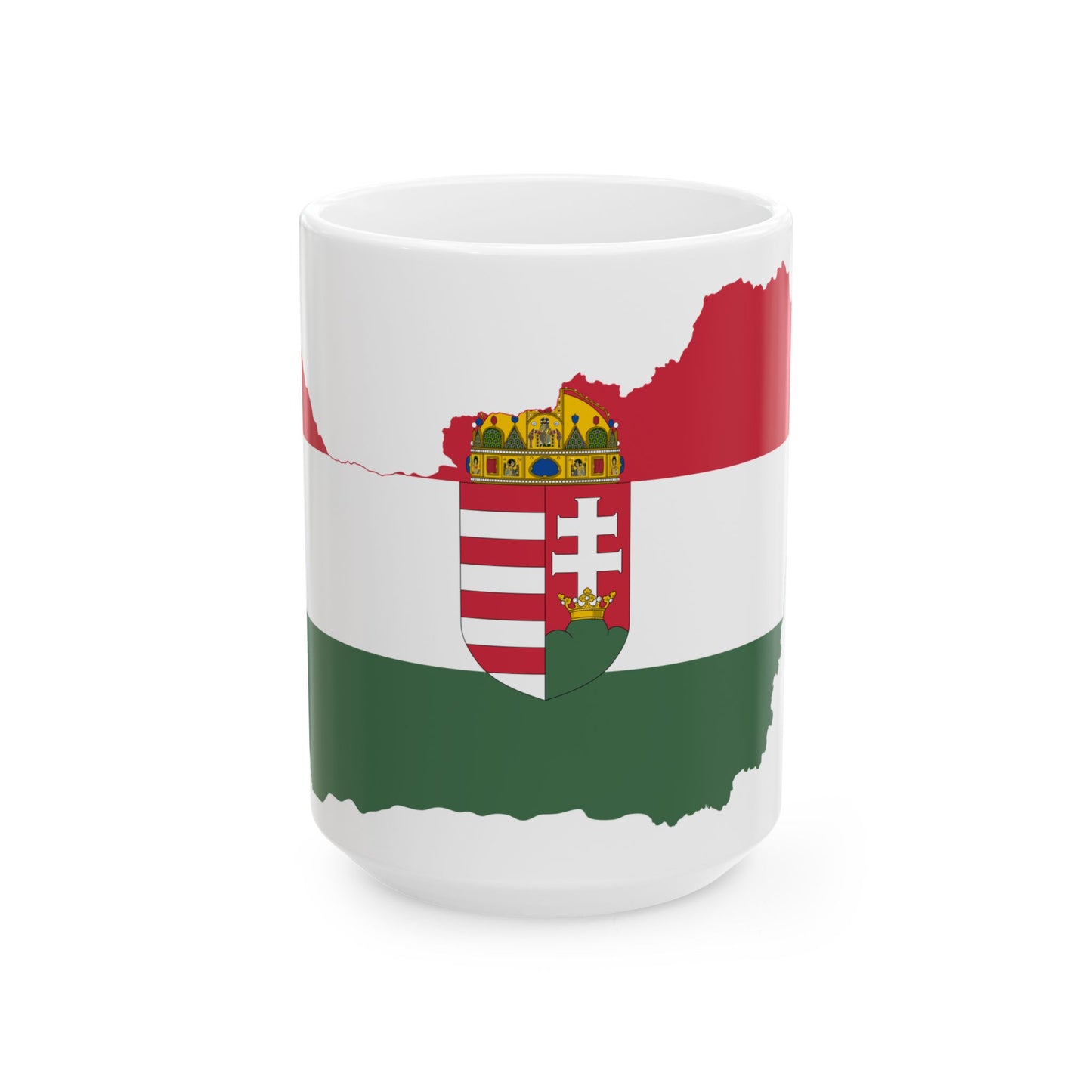 Flag-map of Hungary 1920-1921 (Hungary) White Coffee Mug