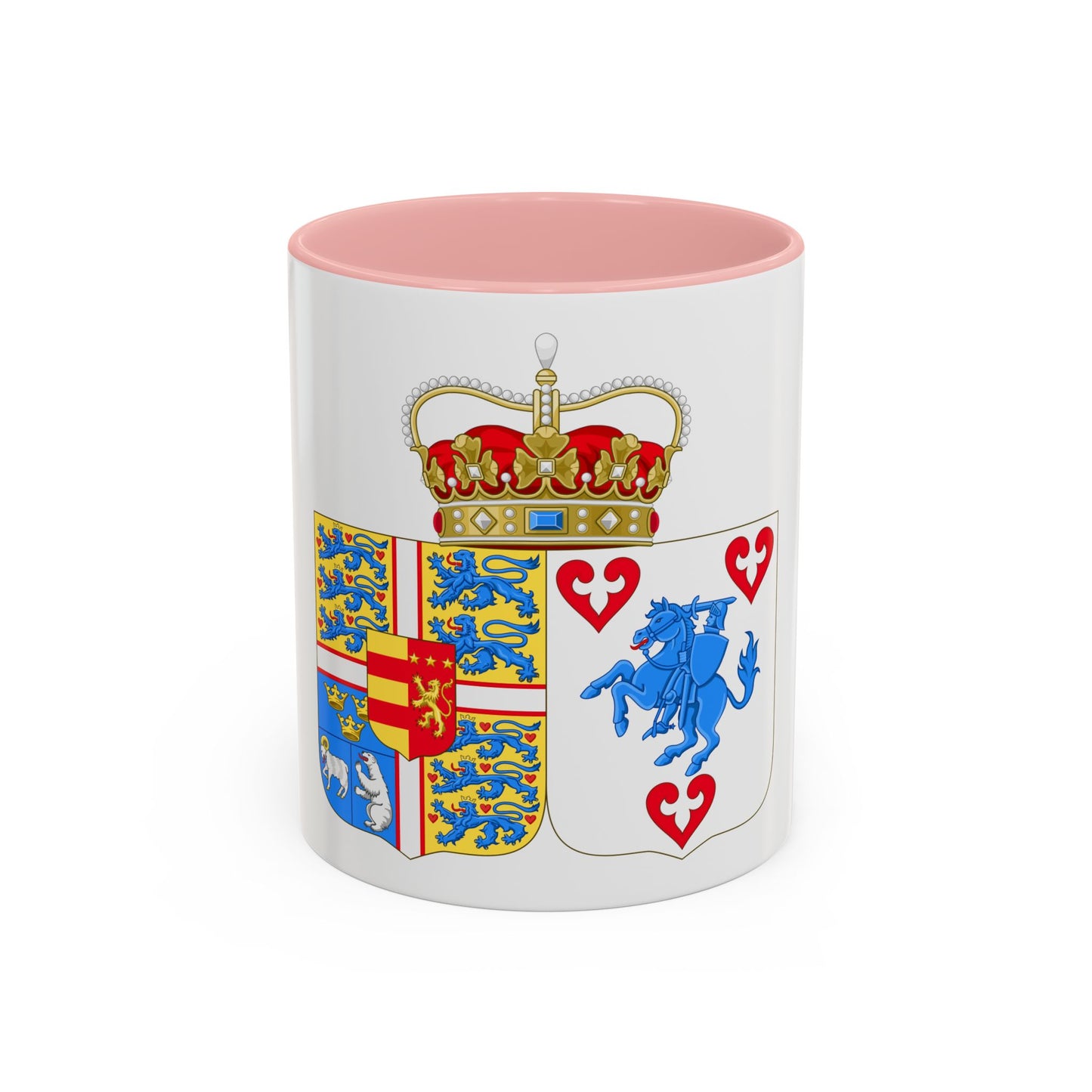 Coat of arms of Princess Marie of Denmark - Accent Coffee Mug