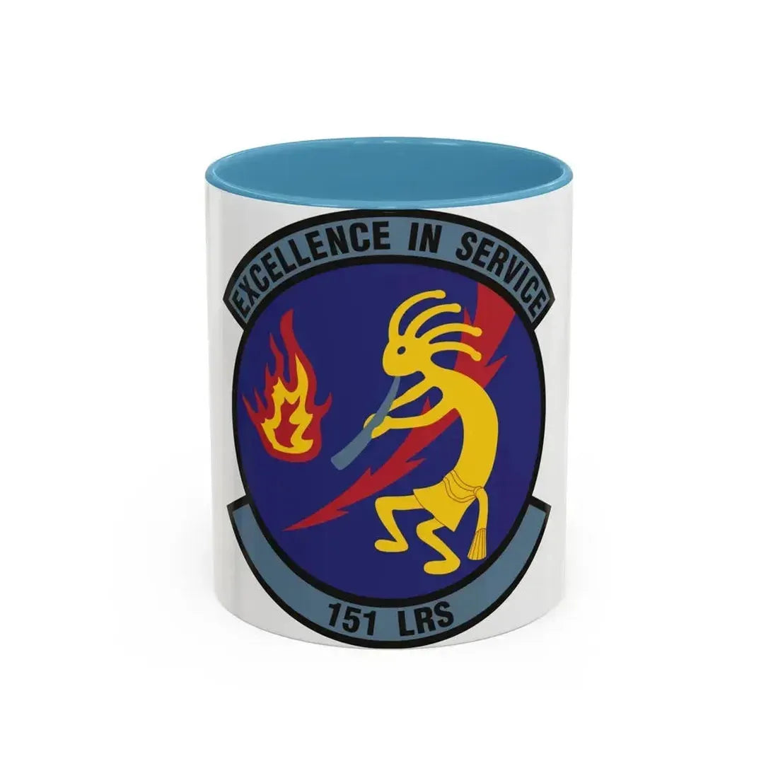 151st Logistics Readiness Squadron (U.S. Air Force) Accent Coffee Mug 11oz Light Blue - Go Mug Yourself