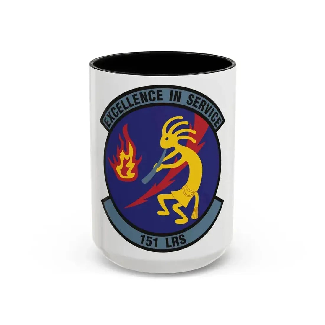151st Logistics Readiness Squadron (U.S. Air Force) Accent Coffee Mug 15oz Black - Go Mug Yourself