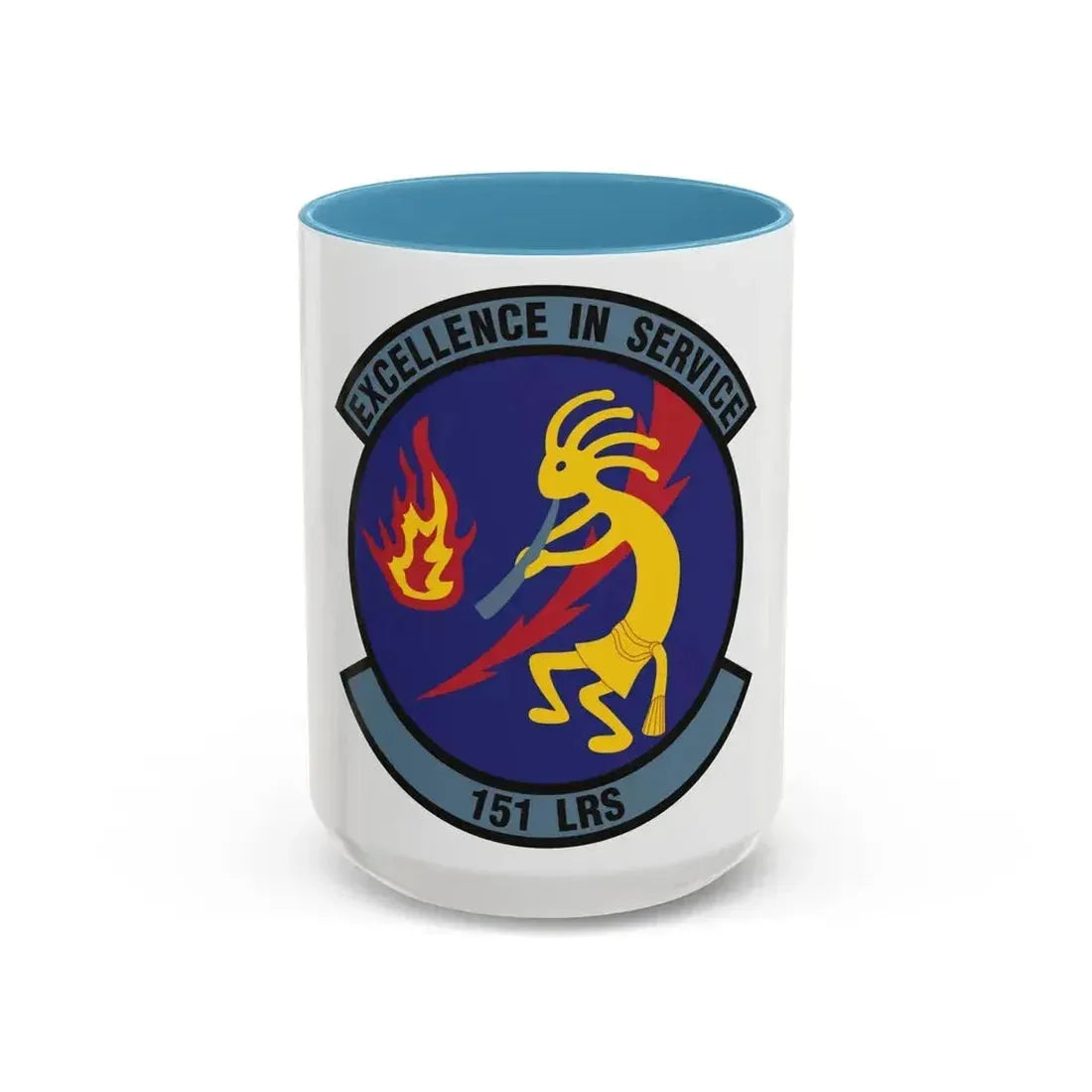 151st Logistics Readiness Squadron (U.S. Air Force) Accent Coffee Mug 15oz Light Blue - Go Mug Yourself