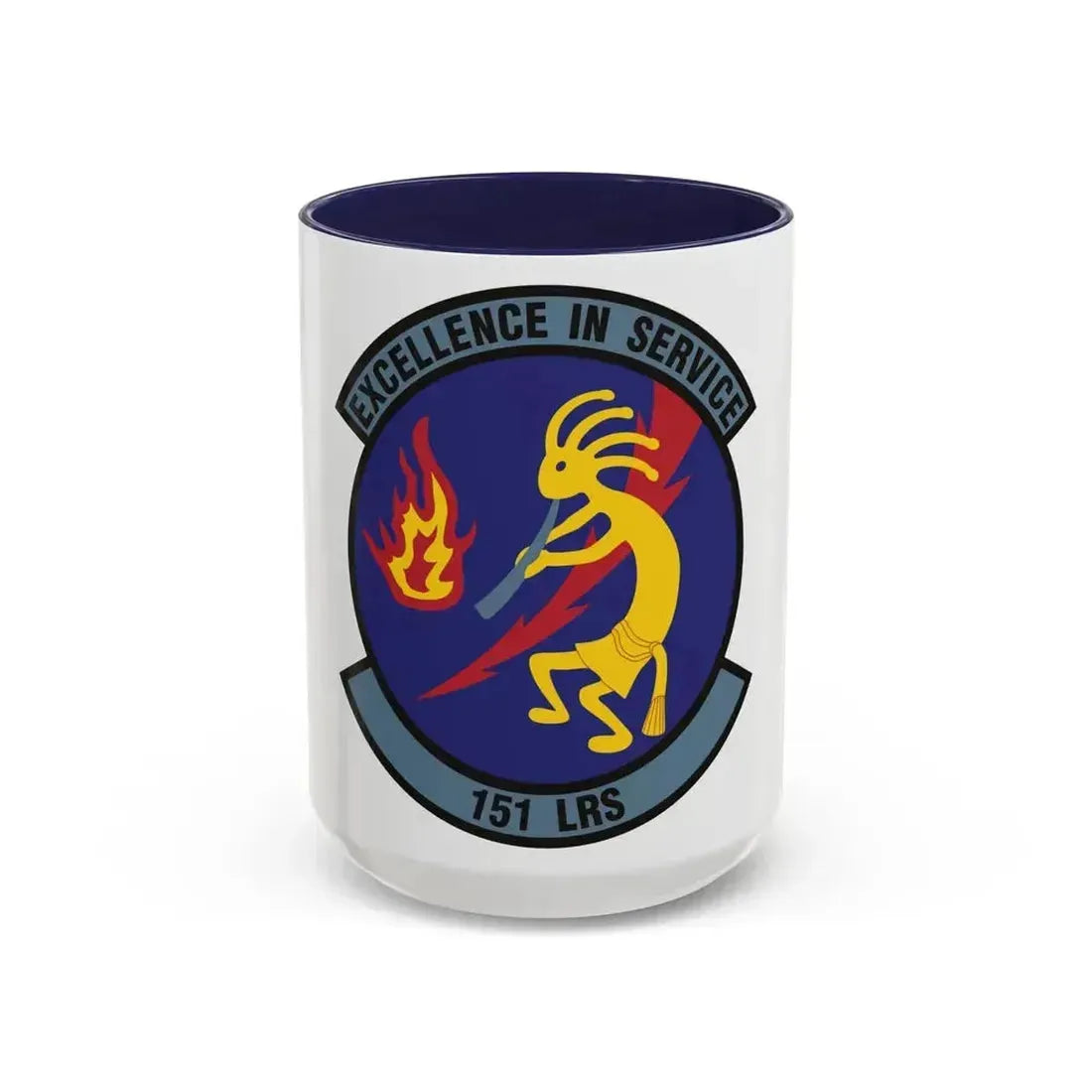 151st Logistics Readiness Squadron (U.S. Air Force) Accent Coffee Mug 15oz Navy - Go Mug Yourself