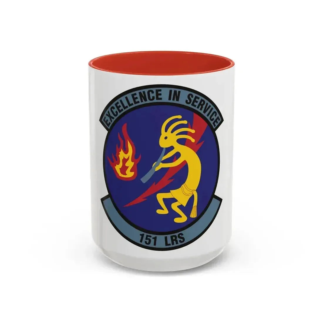 151st Logistics Readiness Squadron (U.S. Air Force) Accent Coffee Mug 15oz Red - Go Mug Yourself