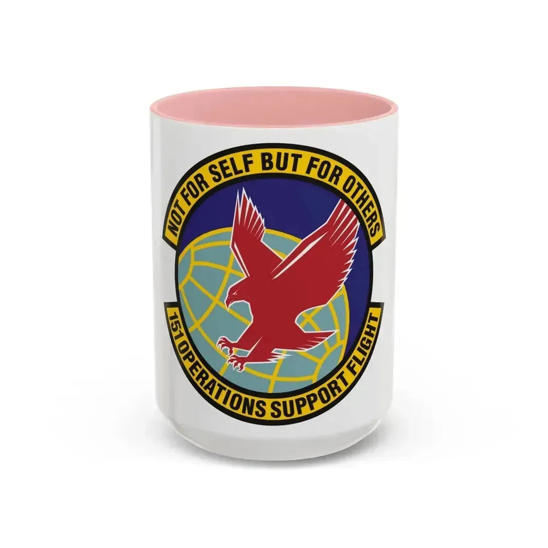 151st Operations Support Flight (U.S. Air Force) Accent Coffee Mug 15oz Pink - Go Mug Yourself
