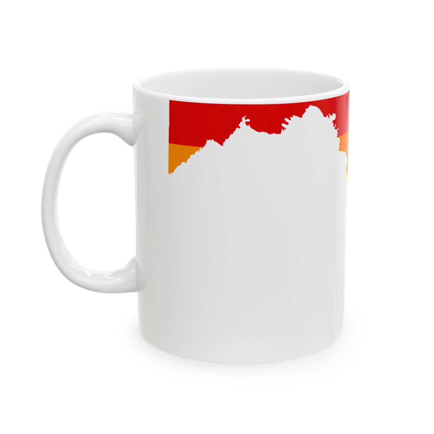 LGBT flag map of Maryland (United States) White Coffee Mug