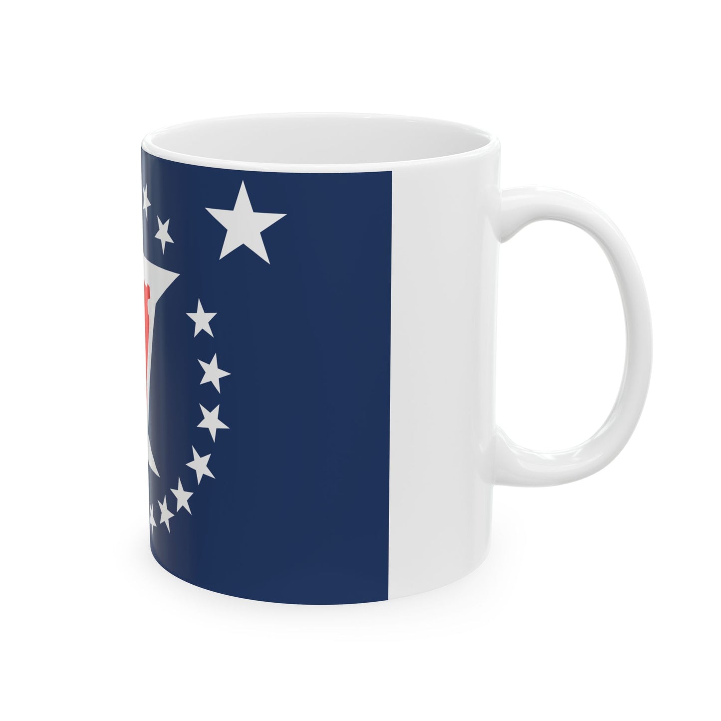 Illinois Sesquicentennial Flag (United States) White Coffee Mug