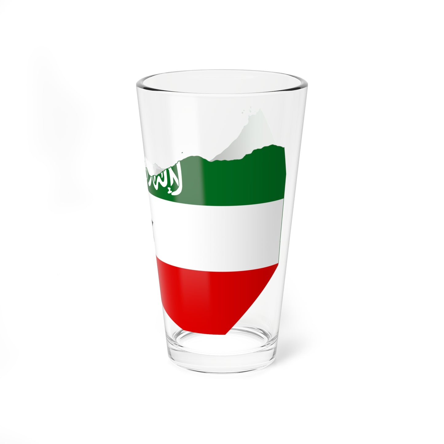 Flag-map of Somaliland (Mali) Pint Glass 16oz
