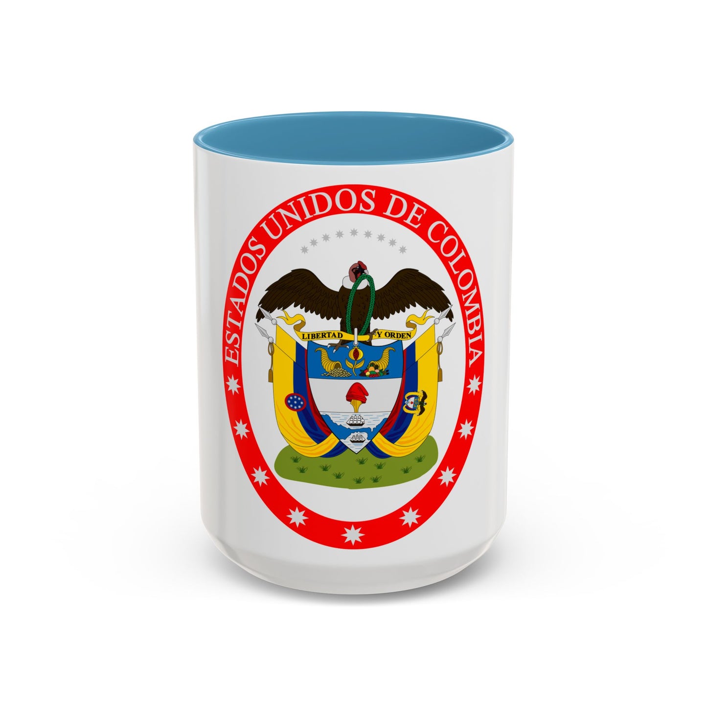 Coat of arms of the United States of Colombia - Accent Coffee Mug