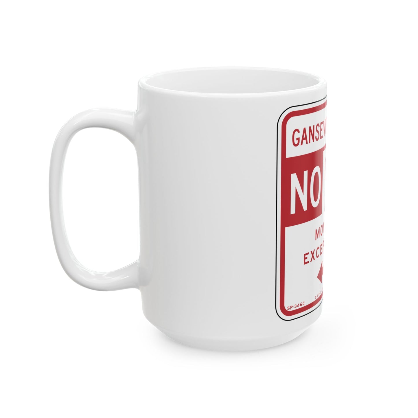 NYCDOT SC-346C (New York) (Road Sign) White Coffee Mug