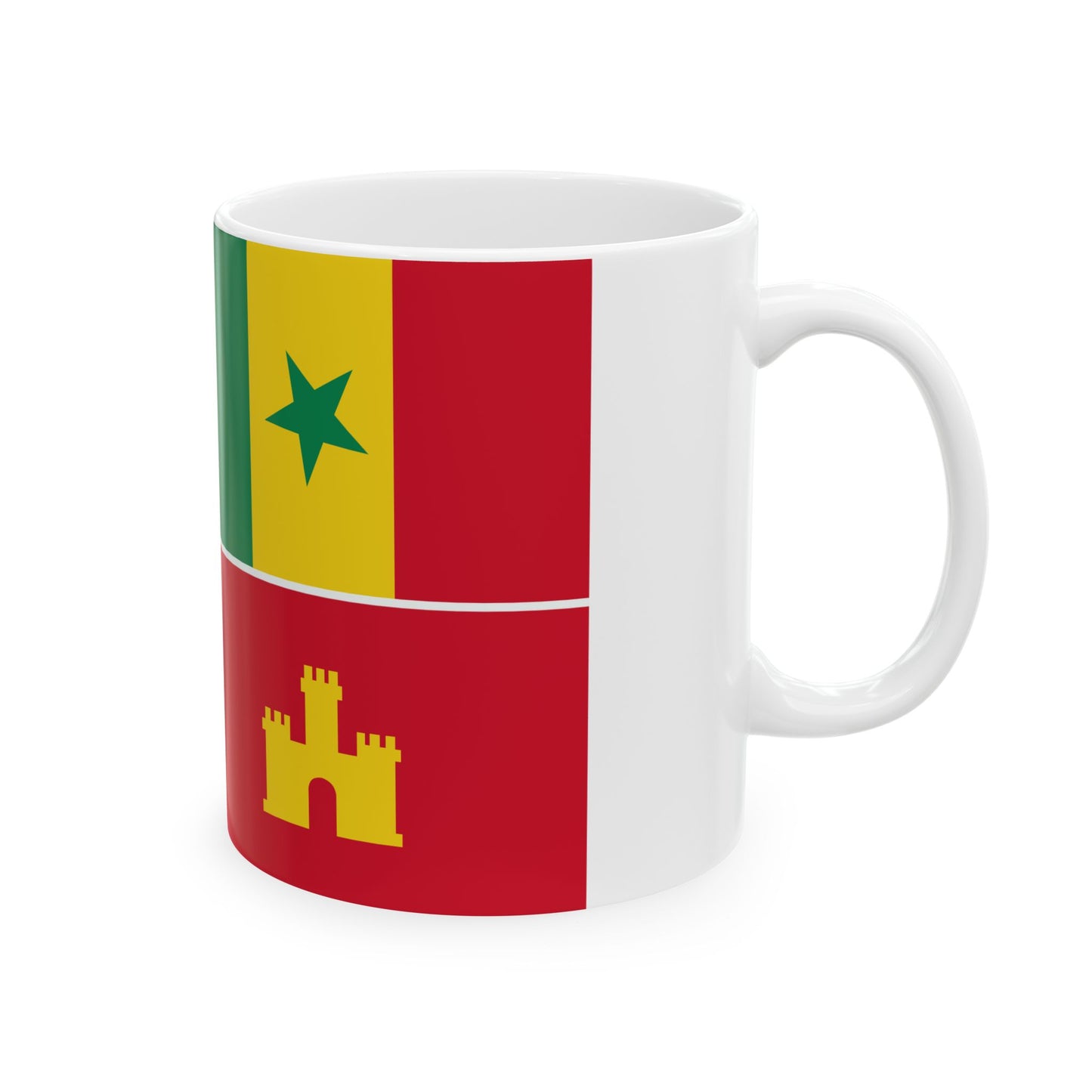 Louisiana Creole Flag (United States) White Coffee Mug