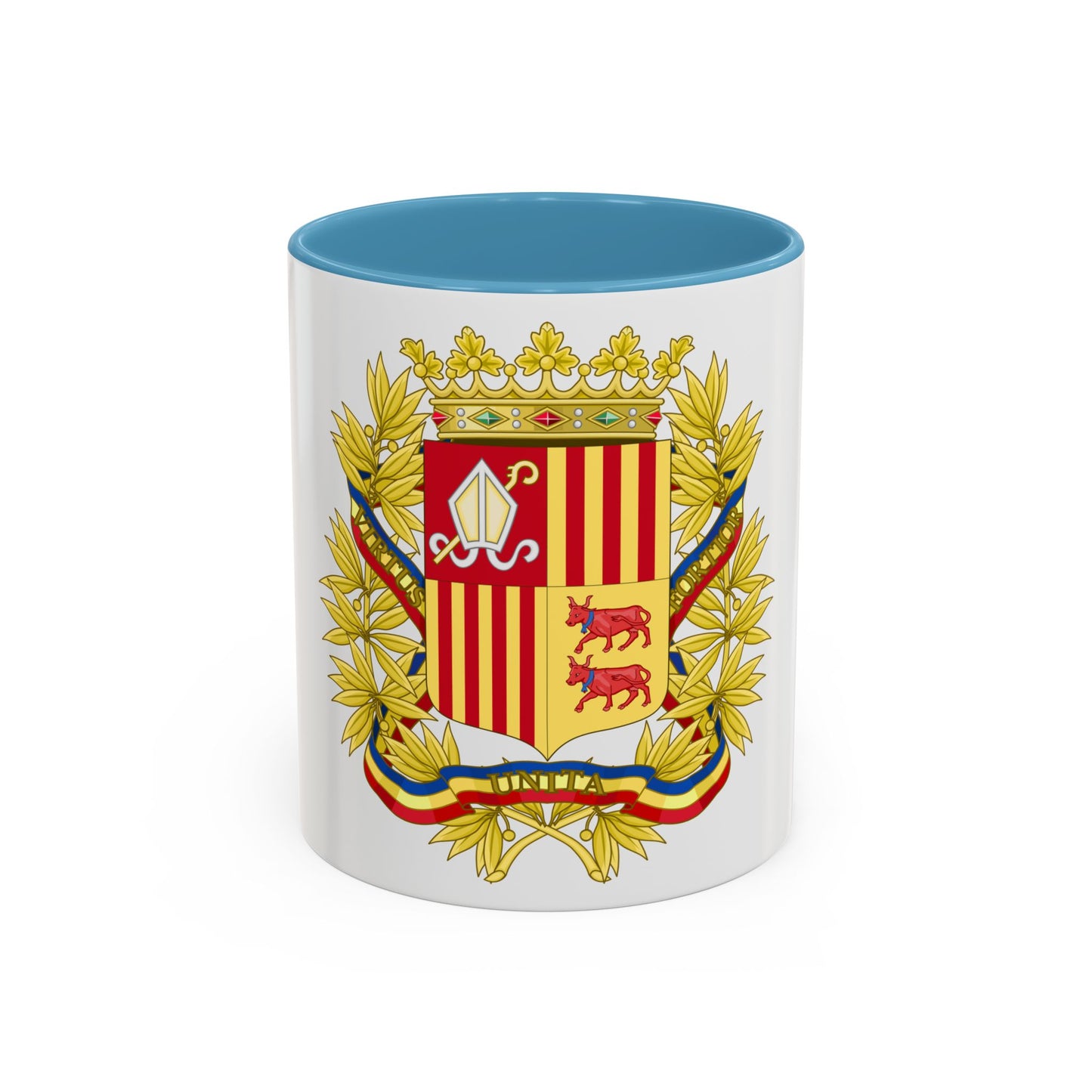 Coat of Arms of the high authorities of Andorra - Accent Coffee Mug
