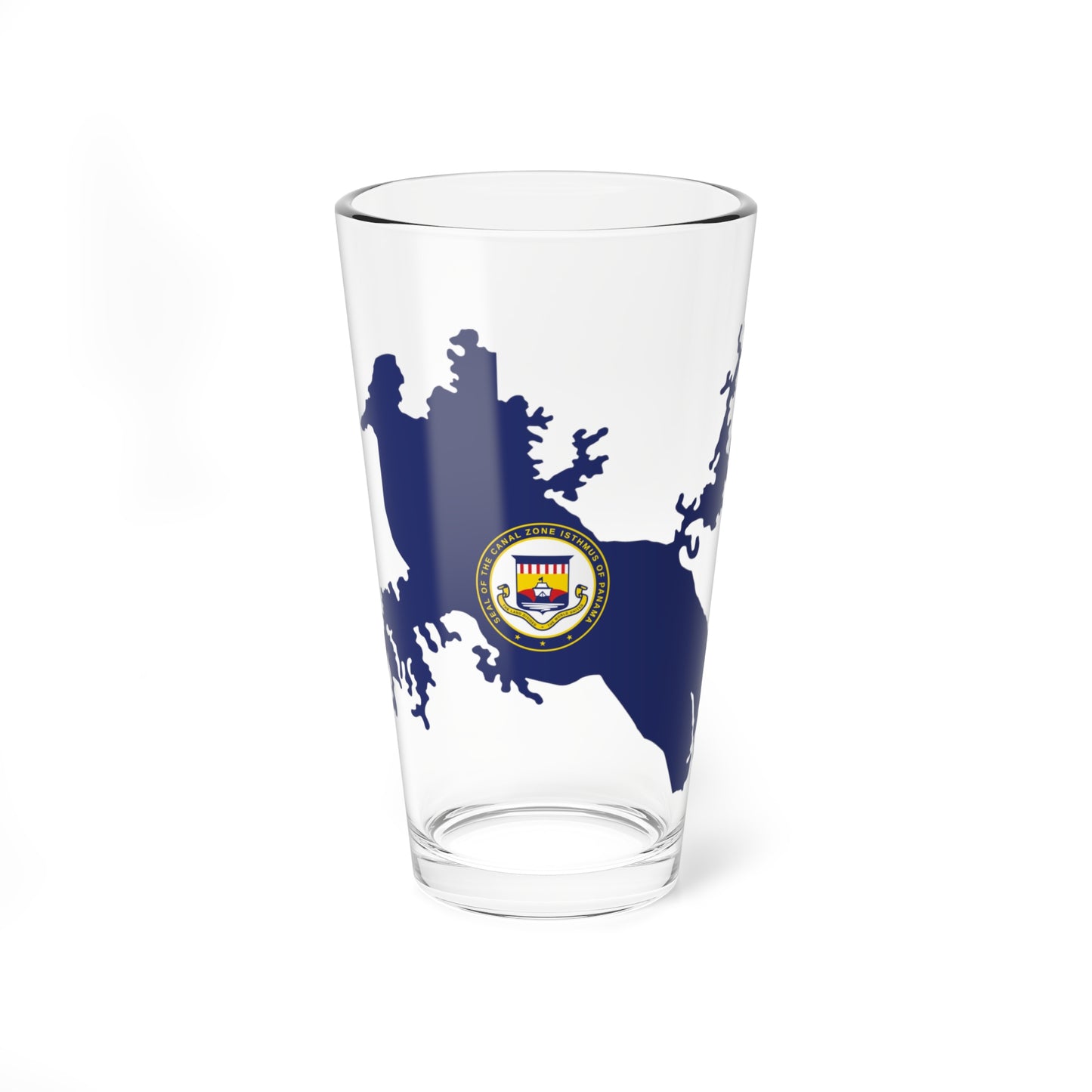 Flag Map of the Panama Canal Zone 1903-1979 (Panama) Pint Glass 16oz